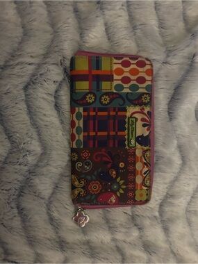 Lily Bloom Multicolor Patchwork Zip Wallet
